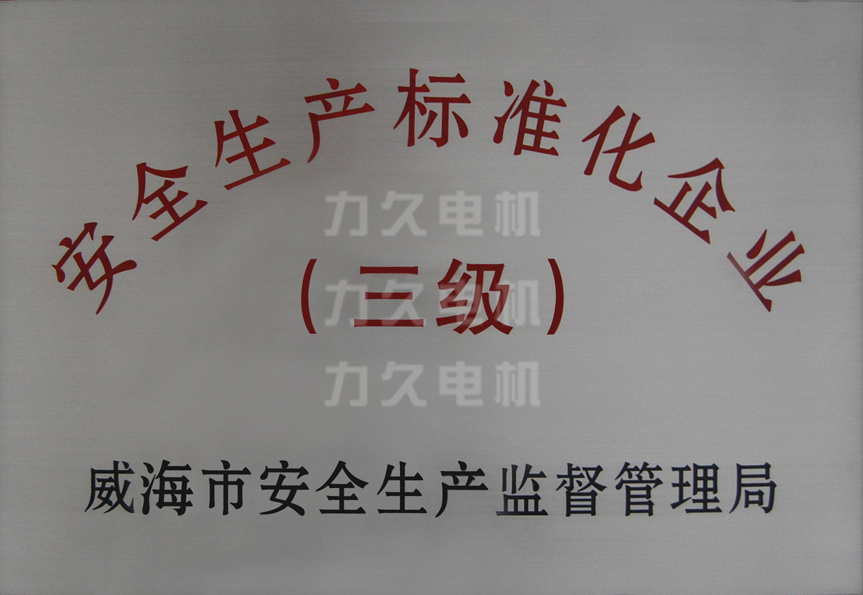 力久電機(jī)安全生產(chǎn)三級(jí)企業(yè) 力久電機(jī)安全生產(chǎn)三級(jí)企業(yè)