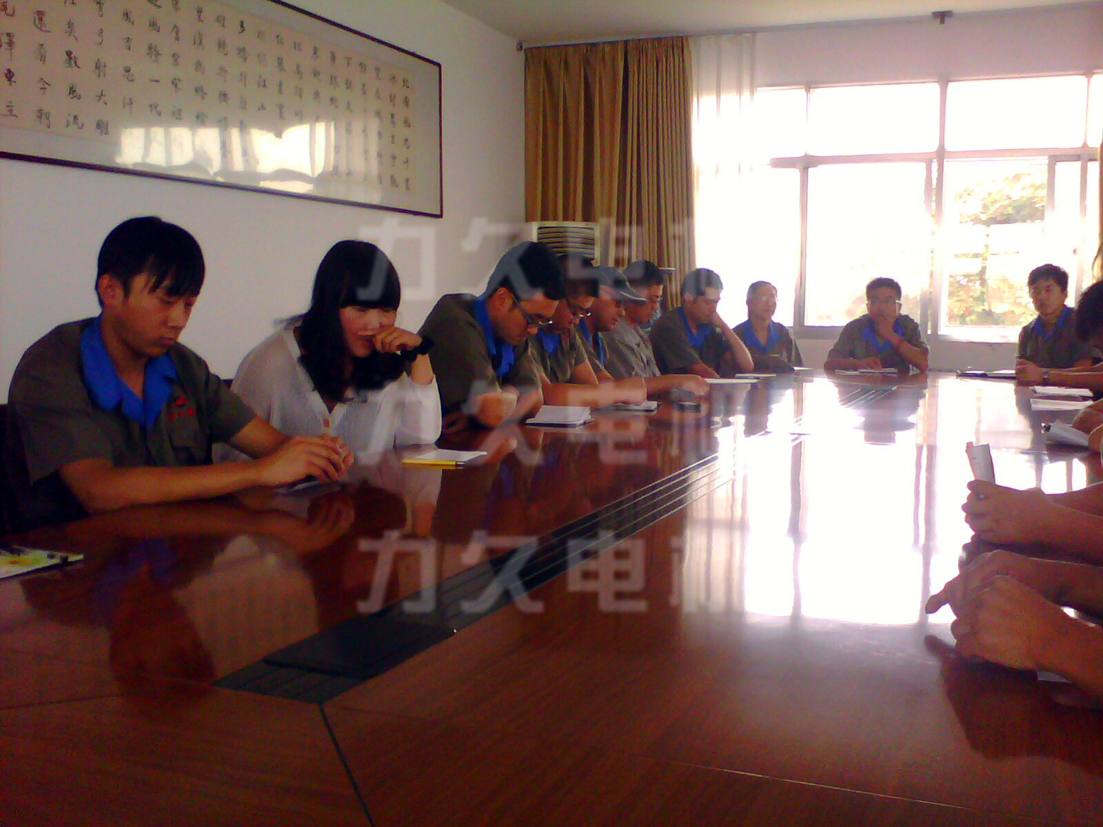 力久電機(jī)通訊員會議 力久電機(jī)通訊員會議