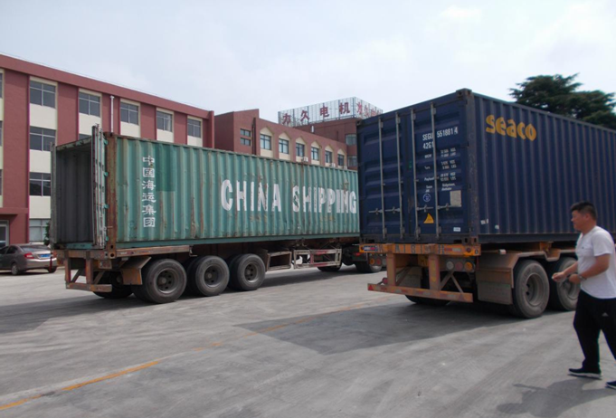 力久電機高價訂出口集裝箱 力久電機高價訂出口集裝箱