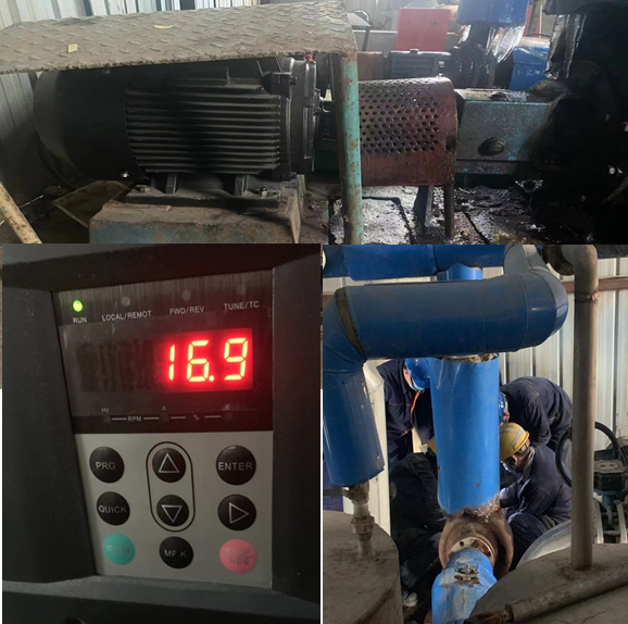 永磁變頻電機節能改造現場 永磁變頻電機節能改造現場