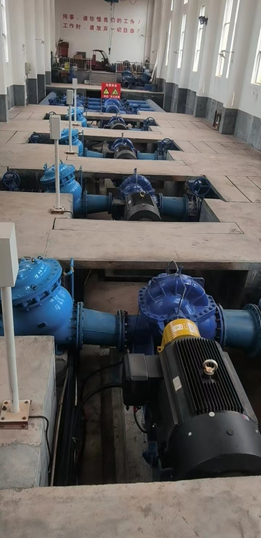 自來水公司用高效永磁變頻電機節能改造現場 自來水公司用高效永磁變頻電機節能改造現場